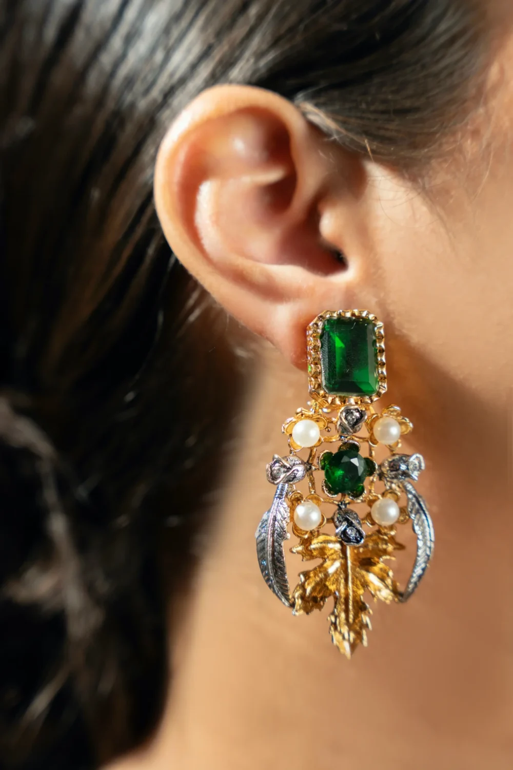 Turkish Emerald Green Earring
