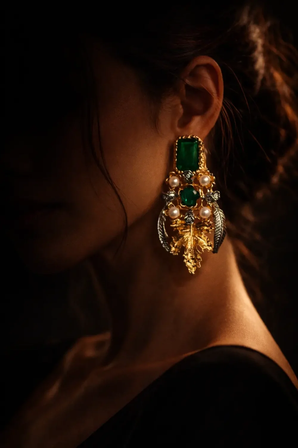 Turkish Emerald Green Earring
