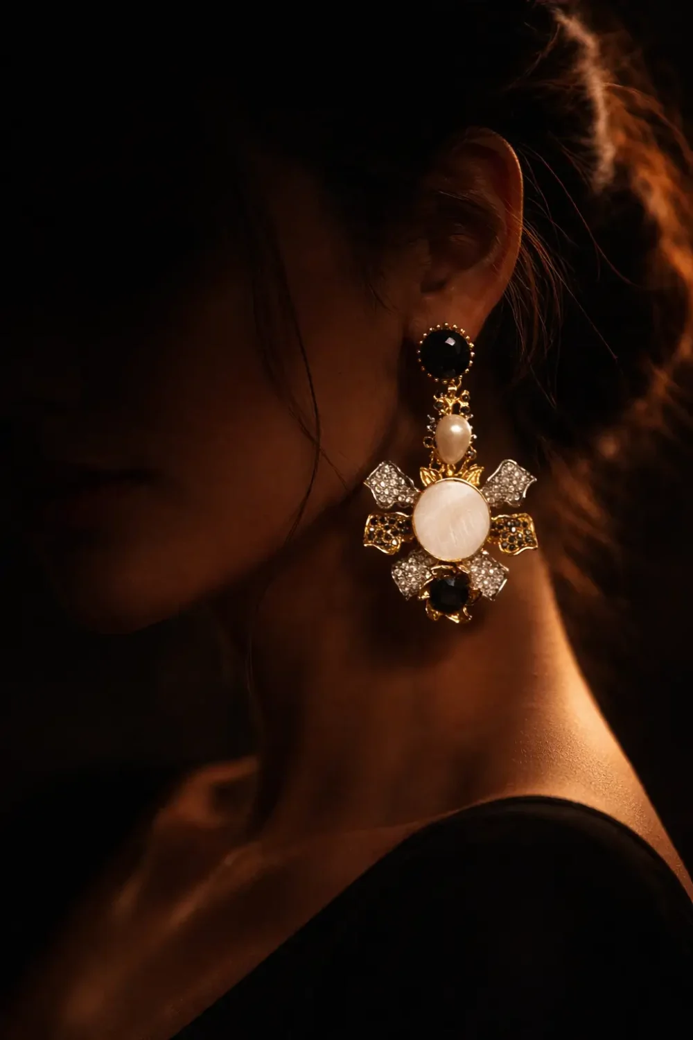 Designer Floral Seep Earrings